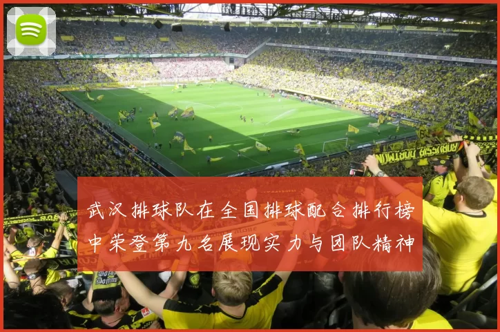 武汉排球队在全国排球配合排行榜中荣登第九名展现实力与团队精神
