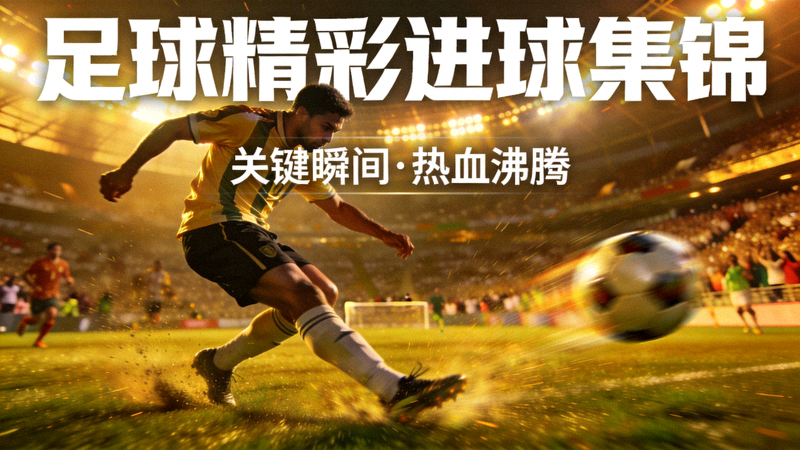 足球精彩进球集锦视频缩略图，球员射门瞬间